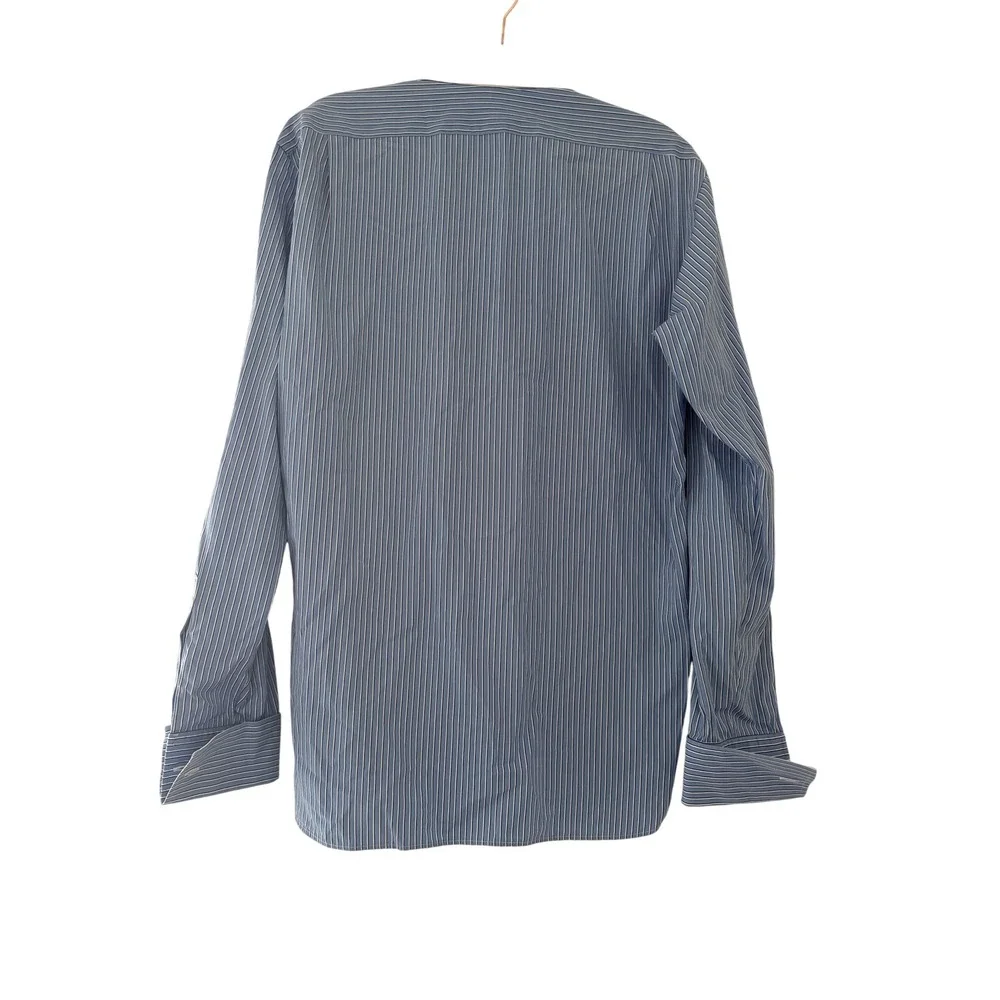 Polo Ralph Lauren Regent cotton sz 42 blue striped collared button down shirt GG